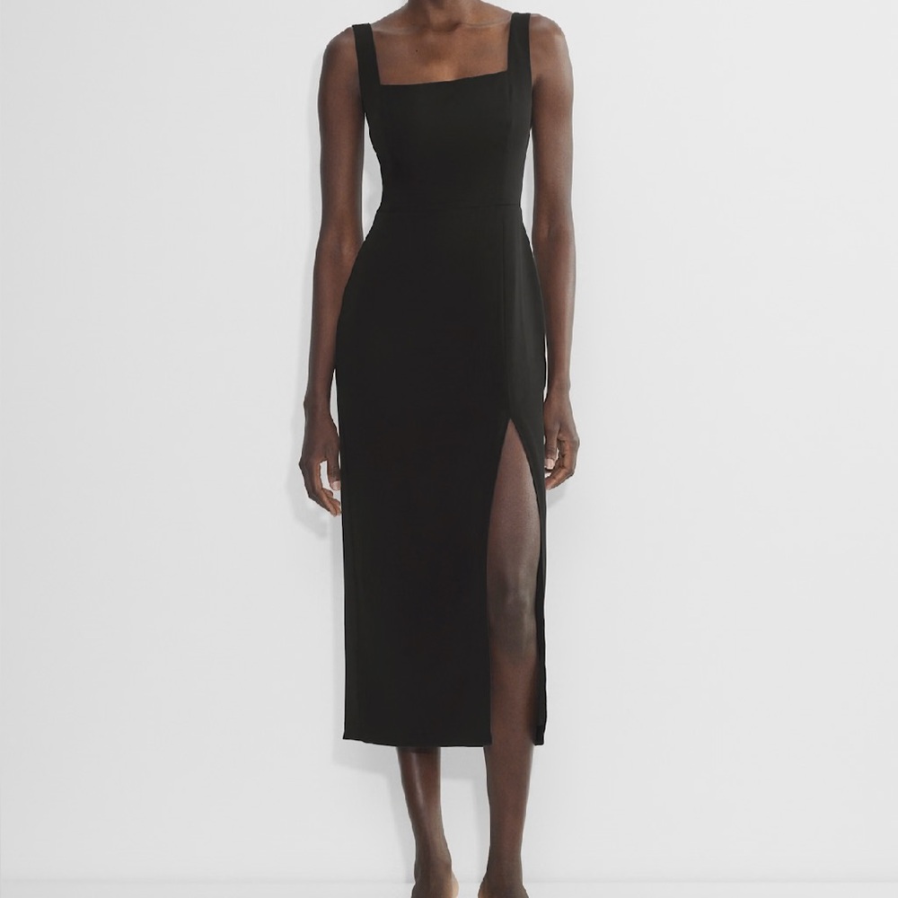 Aritzia Babaton Slit Midi Dress